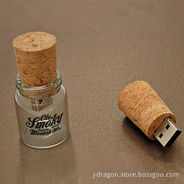 Jar-shaped USB Flash Drive with Solid Color Printing